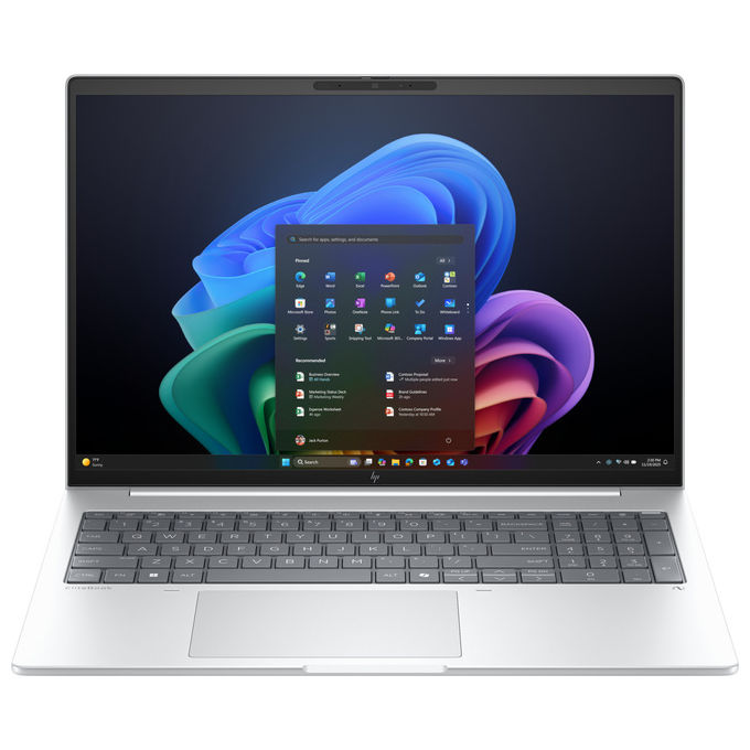 Hp EliteBook 8 G1ihe Intel Core Ultra 7 255U Notebook 16 GB 1TB SSD Wi-Fi 6E Windows 11 Pro colore Argento