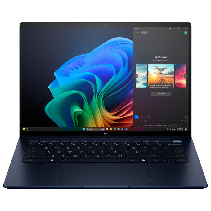 HP D6YJ6AT EliteBook Ultra G1i Notebook 14'' Intel Core Ultra 7 258V 32GB RAM 1TB SSD 2.8K Touchscreen Wi-Fi 7 Windows 11 Pro colore Blu