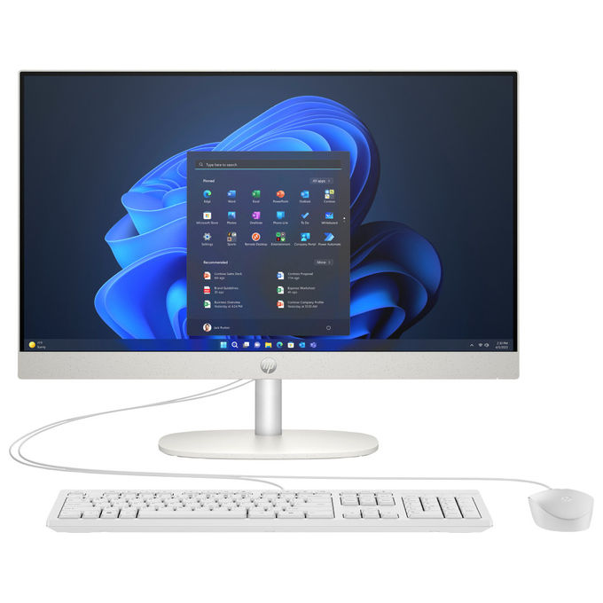 HP D5BD4AT ProOne 240 G10 Desktop PC Intel Core i3 8GB 512GB SSD Windows 11 Home colore Bianco
