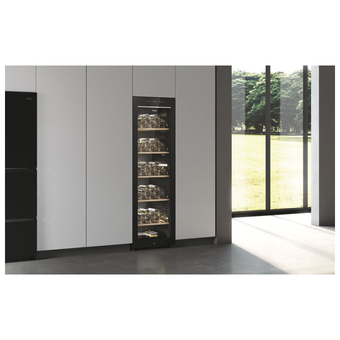 Haier HWS247GEH1 Cantinetta vino con compressore Libera installazione 247 bottiglie Nero