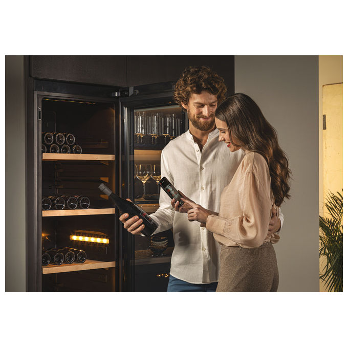 Haier HWS247GEH1 Cantinetta vino con compressore Libera installazione 247 bottiglie Nero