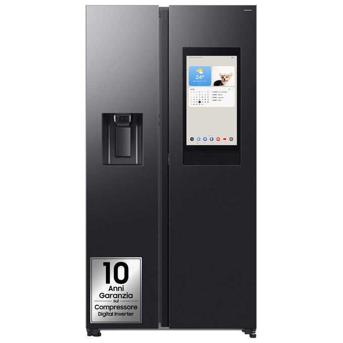 Samsung RS90F66BEFEF Series 9 Frigorifero Side by Side Family Hub 614 L 178 cm Classe E 34 dB Twin Cooling Wi-Fi colore Nero