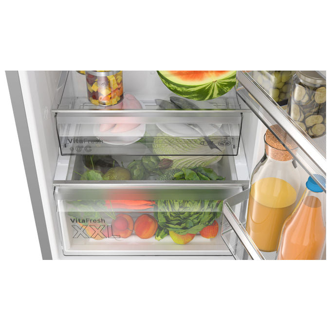 Bosch KGN392I1F Serie 4 Frigorifero Combinato 363 L 203 cm Classe A 29 dB Total No Frost VitaFresh XXL colore Acciaio Inox