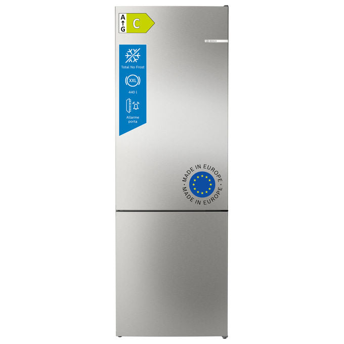 Bosch KGN494ICF Serie 6 Frigorifero Combinato 440 L 203 cm Classe C 35 dB Total No Frost VitaFresh colore Acciaio Inox