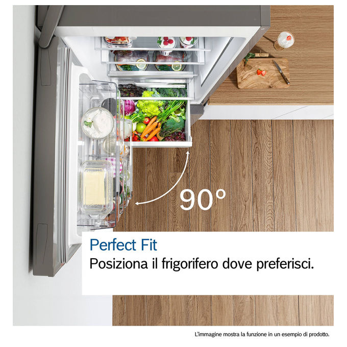 Bosch KGN494ICF Serie 6 Frigorifero Combinato 440 L 203 cm Classe C 35 dB Total No Frost VitaFresh colore Acciaio Inox