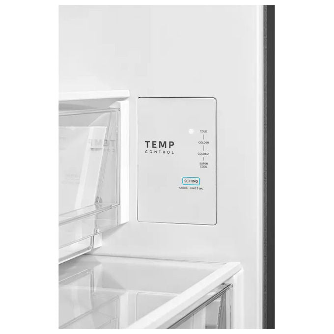 Midea MDRB600MME46 Frigorifero Combinato 443 L 201 cm Classe E 35 dB Total No Frost Multi Air Flow colore Inox