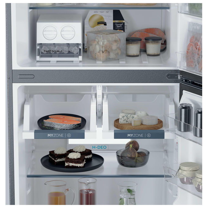 Haier HPR5718ENMB Frigorifero Doppia Porta 464 L 185 cm Classe E 38 dB No Frost Super Cool colore Nero