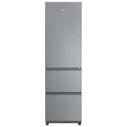 Haier HTR3518ENMX Frigorifero Combinato 303 L 185 cm Classe E 35 dB No Frost 3 Porte colore Acciaio Inox