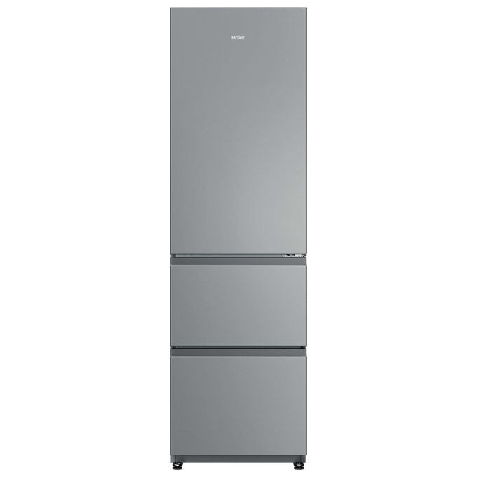 Haier HTR3518ENMX Frigorifero Combinato 303 L 185 cm Classe E 35 dB No Frost 3 Porte colore Acciaio Inox