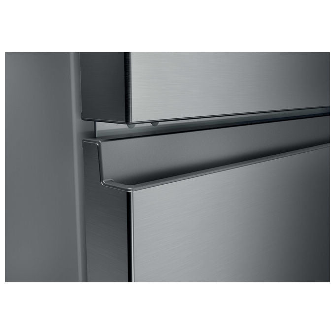 Haier HTR3518ENMX Frigorifero Combinato 303 L 185 cm Classe E 35 dB No Frost 3 Porte colore Acciaio Inox