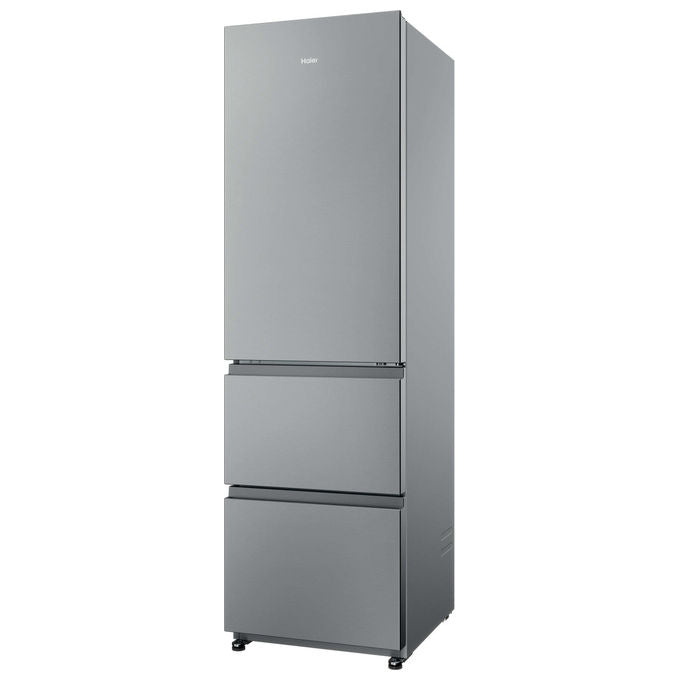 Haier HTR3518ENMX Frigorifero Combinato 303 L 185 cm Classe E 35 dB No Frost 3 Porte colore Acciaio Inox
