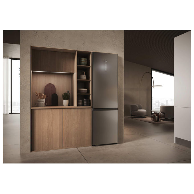 Haier HDPW3620DNPK Serie 3 PRO Frigorifero Combinato 406 L 205 cm Classe D 35 dB No Frost WiFi colore Argento