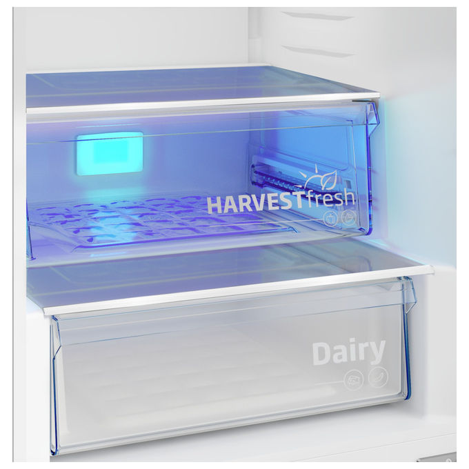 Beko B5EUNA406HXB Frigorifero Combinato 355 L 203 cm Classe C 35 dB Total No Frost Multi-Airflow colore Metallico