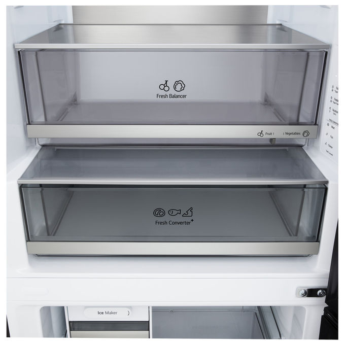 LG GBBW726CEV Fit and Max Frigorifero Combinato 465 L 203 cm Classe C 33 dB Total No Frost Wi-Fi Door Cooling (203x69.7x70.4 cm) colore Nero