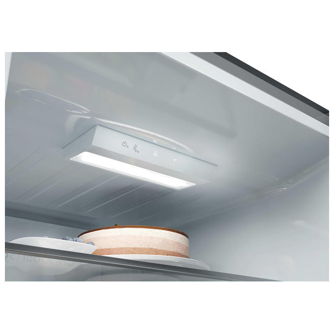 Haier HDPR1618ANPD Frigorifero Combinato 355 L 185 cm Classe A No Frost Multi-Airflow 35 dB colore Acciaio Inox