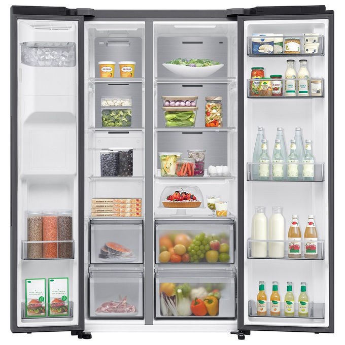 Samsung RS70F64KDT Frigorifero Side by Side 640 L 178 cm Classe D 36 dB Total No Frost Wi-Fi Dispenser Acqua e Ghiaccio (178x91.2x72.6 cm) colore Acciaio Inox