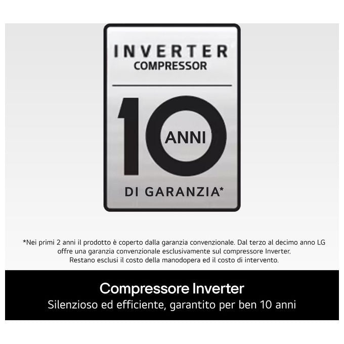 LG GBBSJ2CCPY Frigorifero combinato 203 cm 375 L Classe C Total No Frost Prime Silver
