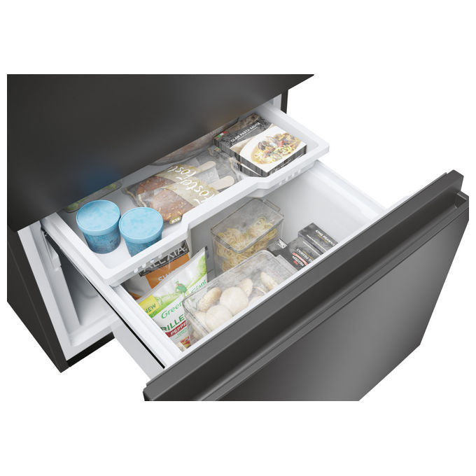 Haier HTW5618DNPT Serie 5 Frigorifero Combinato 360 L 185 cm Classe D 35 dB Total No Frost Wi-Fi colore Nero