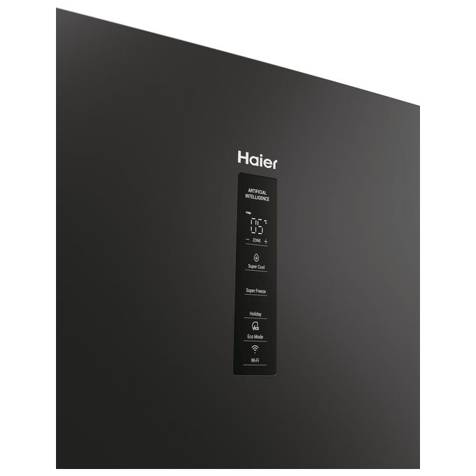 Haier HTW5618DNPT Serie 5 Frigorifero Combinato 360 L 185 cm Classe D 35 dB Total No Frost Wi-Fi colore Nero