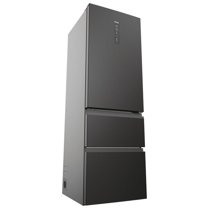 Haier HTW5618DNPT Serie 5 Frigorifero Combinato 360 L 185 cm Classe D 35 dB Total No Frost Wi-Fi colore Nero