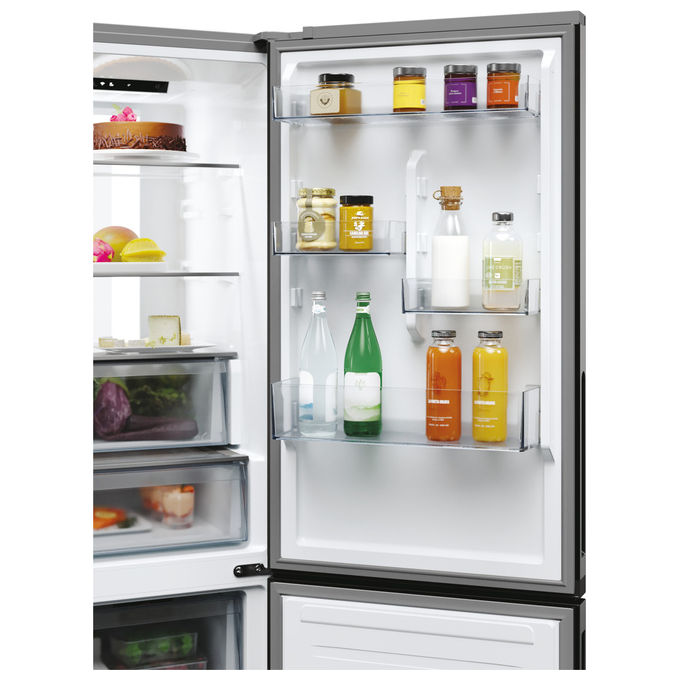 Candy CNCQ4T618EX Frigorifero Combinato 355 L Classe E 185 cm Acciaio inox colore Acciaio inox
