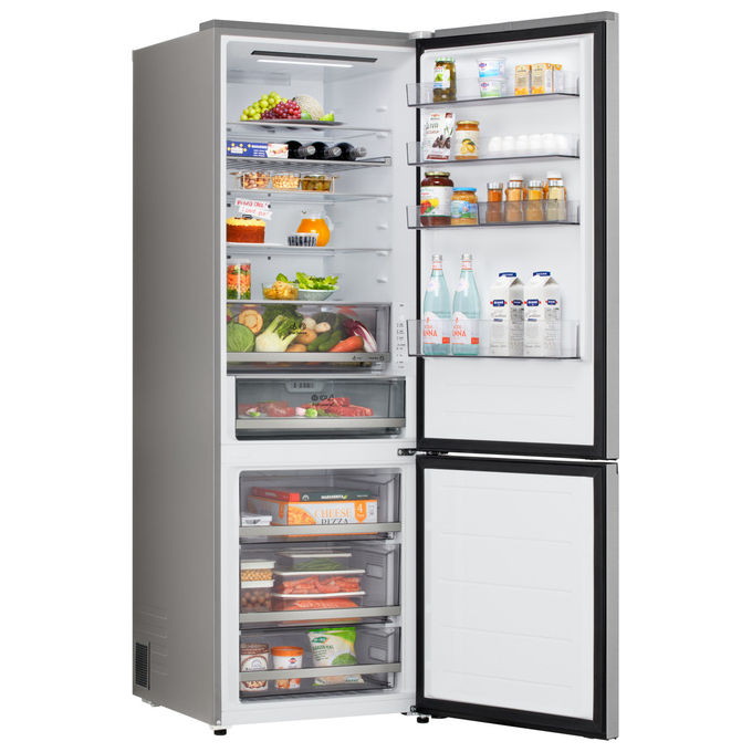 LG GBBW322CPY Fit and Max Frigorifero Combinato 465 L 203 cm Classe C 33 dB Total No Frost Wi-Fi (203x70x70 cm) colore Argento