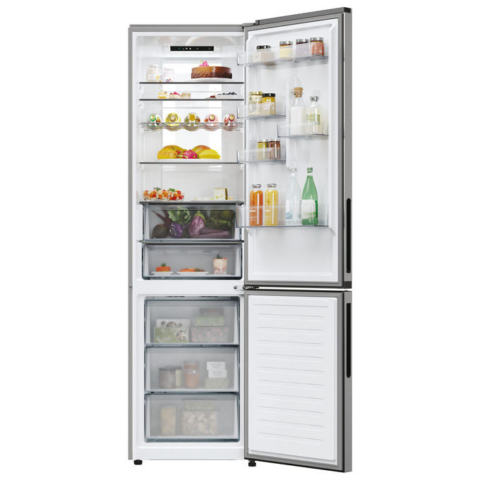 Candy CNCQ4T620EX Frigorifero Combinato 409 L No Frost 205 cm Classe E Acciaio Inox colore Acciaio inox
