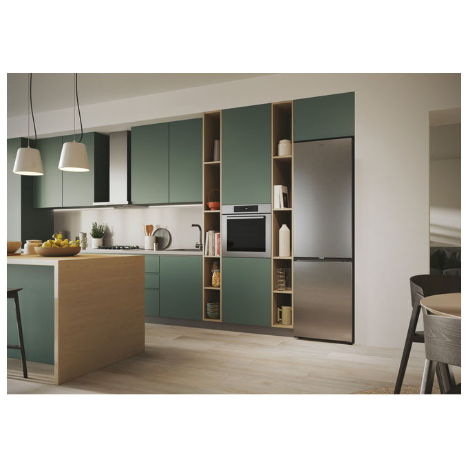Candy CNCQ4T620EX Frigorifero Combinato 409 L No Frost 205 cm Classe E Acciaio Inox colore Acciaio inox