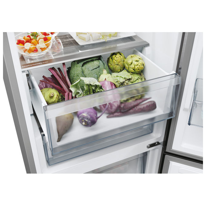 Candy CNCQ4T620EX Frigorifero Combinato 409 L No Frost 205 cm Classe E Acciaio Inox colore Acciaio inox