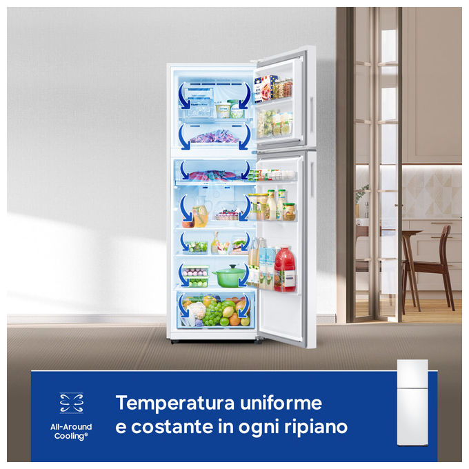Samsung RT31CG5624WW Frigorifero Libera Installazione Doppia Porta 305 L No Frost Bianco