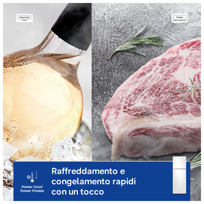 Samsung RT31CG5624WW Frigorifero Libera Installazione Doppia Porta 305 L No Frost Bianco