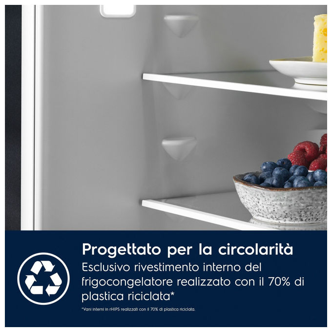 Electrolux LNA6LE18S Frigorifero Combinato da Incasso Low Frost Classe E 271 L Bianco