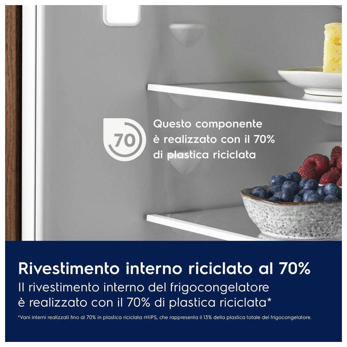 Electrolux LNA6LE18S Frigorifero Combinato da Incasso Low Frost Classe E 271 L Bianco
