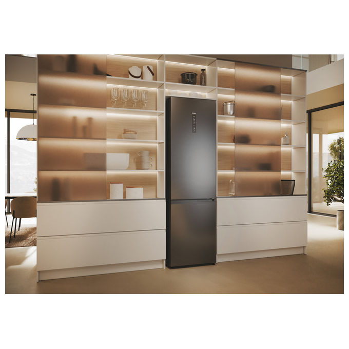 Haier HDPW5620BNPD Serie 5 Pro Frigorifero Combinato 409 L 205 cm Classe B No Frost 35 dB Wi-Fi Zona Fresca colore Antracite
