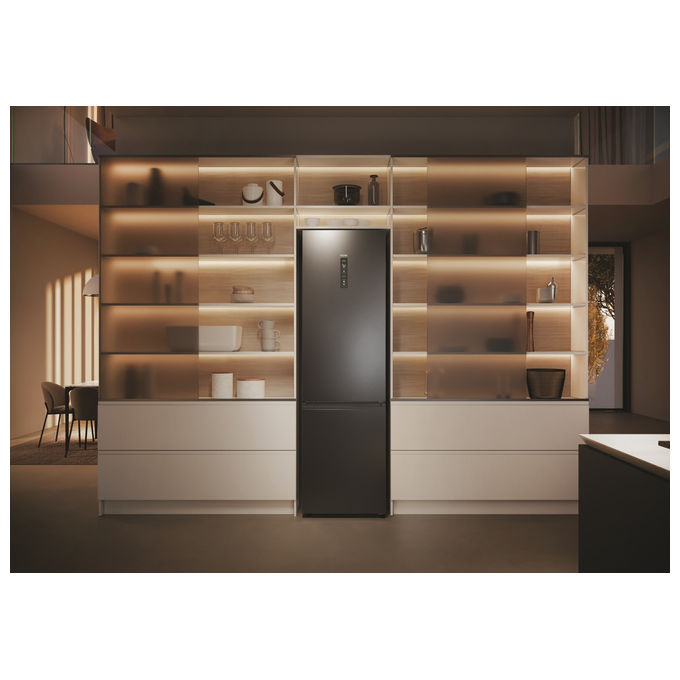 Haier HDPW5620BNPD Serie 5 Pro Frigorifero Combinato 409 L 205 cm Classe B No Frost 35 dB Wi-Fi Zona Fresca colore Antracite
