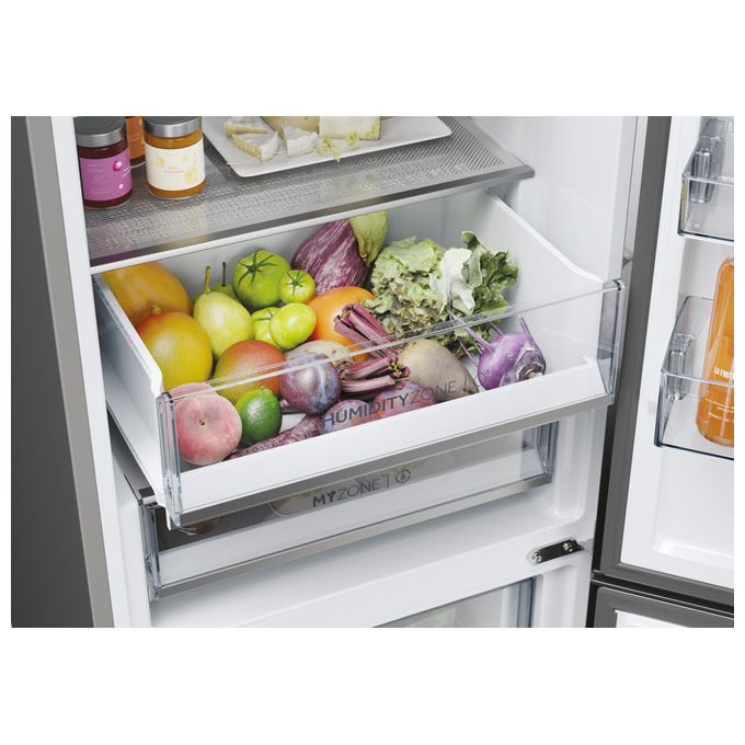 Haier HDPW5620BNPD Serie 5 Pro Frigorifero Combinato 409 L 205 cm Classe B No Frost 35 dB Wi-Fi Zona Fresca colore Antracite
