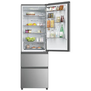 Haier HTW 3618DNMG Frigorifero Combinato 360 L Classe D Acciaio Inox (185x59.5x67) colore Acciaio Inox