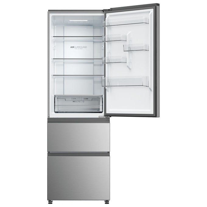 Haier HTW 3618DNMG Frigorifero Combinato 360 L Classe D Acciaio Inox (185x59.5x67) colore Acciaio Inox