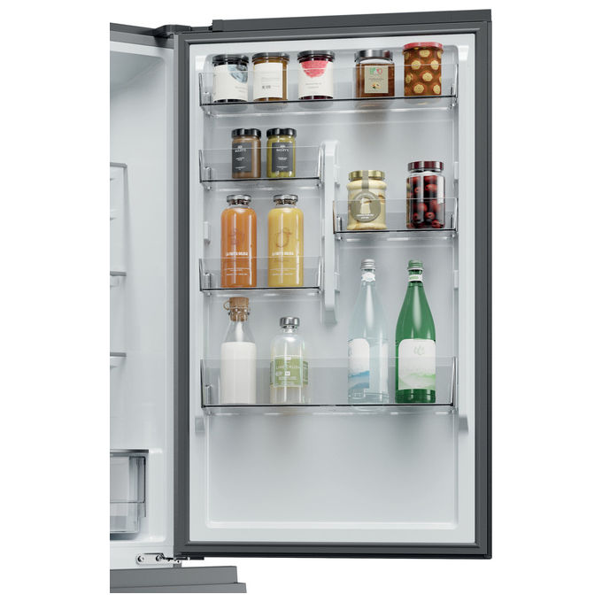 Haier HTW 3618DNMG Frigorifero Combinato 360 L Classe D Acciaio Inox (185x59.5x67) colore Acciaio Inox