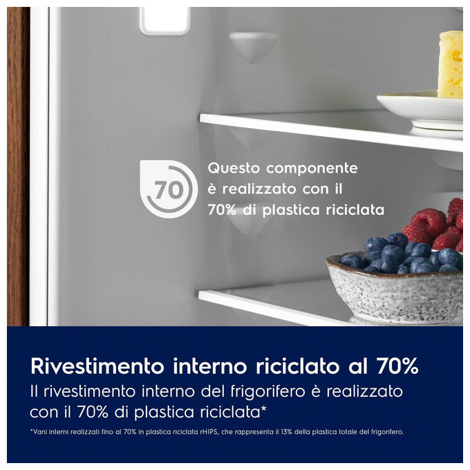 Electrolux ENA7CD18S Frigorifero Combinato TwinTech Total No Frost 248 L Classe D Bianco