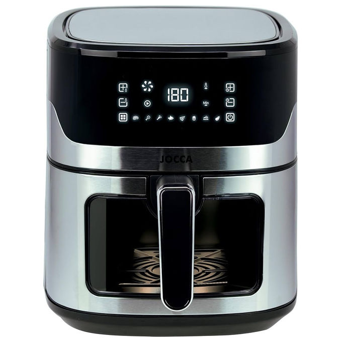 Jocca 2344 Friggitrice ad aria 6.5 L 1600 W 8 Programmi Display Touch colore Nero