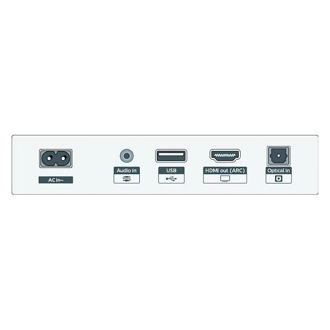 Philips TAB5201-10 Soundbar 2.0 canali 80 W Bluetooth 5.4 HDMI ARC DTS Virtual:X Dolby Digital Plus colore Nero
