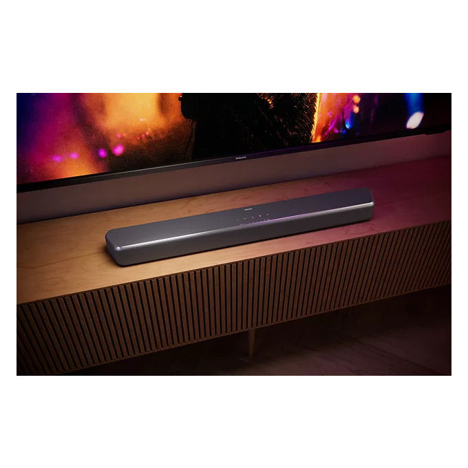Philips TAB5201-10 Soundbar 2.0 canali 80 W Bluetooth 5.4 HDMI ARC DTS Virtual:X Dolby Digital Plus colore Nero