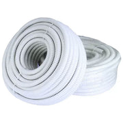 Ferrari IB107098-25 Tubo Corrugato Spiralato PVC Scarico Condensa 20 mm 25 m auto-estinguente colore Bianco
