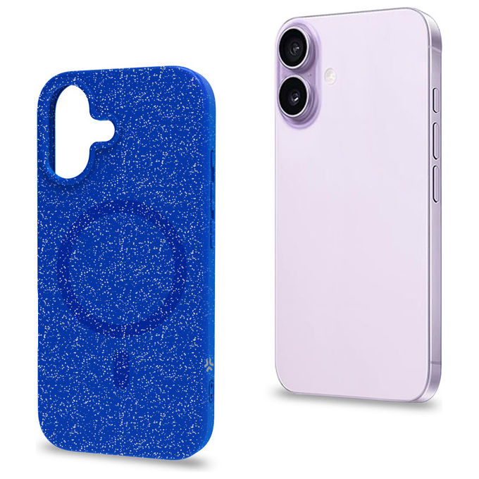 Celly COLMAGGLI1150BL Cover per Apple iPhone 17 6.3'' compatibile MagSafe colore Blu