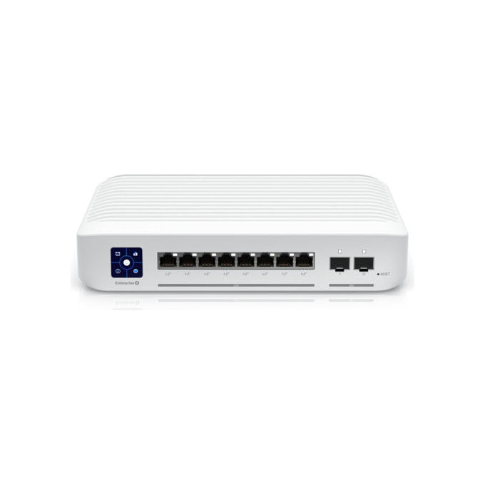 Ubiquiti USW-ENTERPRISE-8-POE-EU UniFi Switch Gestito L3 8 Porte 2.5G Ethernet PoE+ 120W 2 Slot SFP+ colore Acciaio Inox