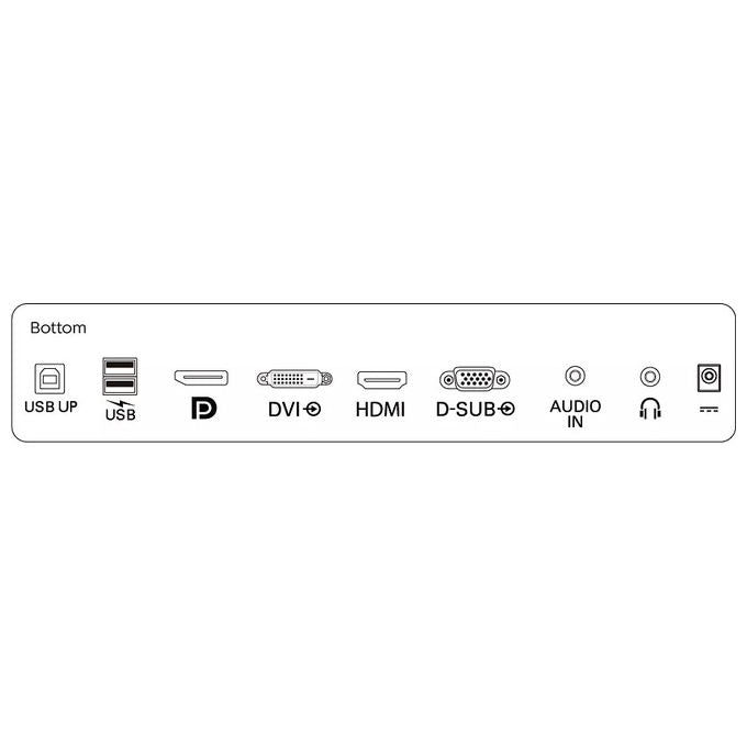 Philips 222B9TA-00 B Line Monitor PC Touchscreen 21.5'' Full HD VA 10 Punti Touch IP65 Hub USB 3.2 colore Nero