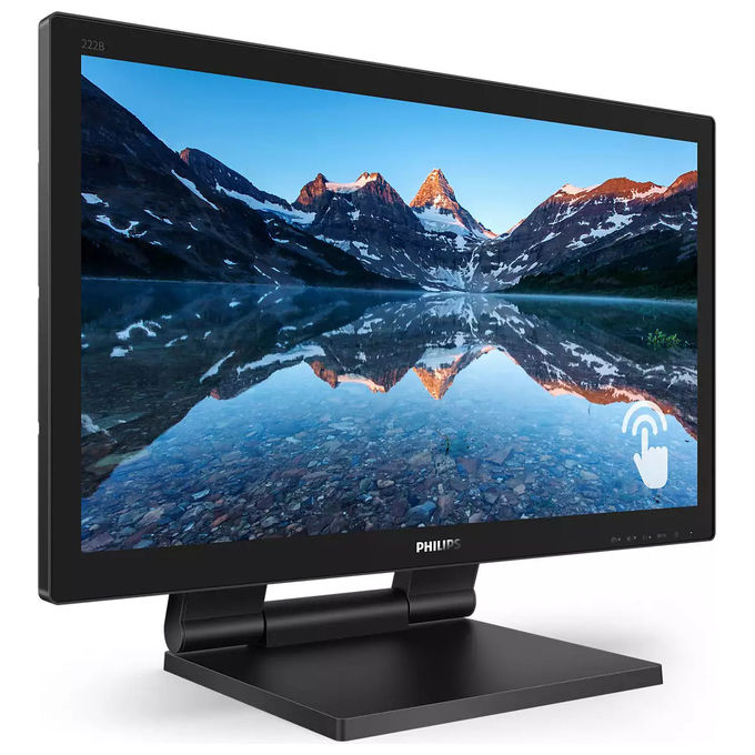 Philips 222B9TA-00 B Line Monitor PC Touchscreen 21.5'' Full HD VA 10 Punti Touch IP65 Hub USB 3.2 colore Nero