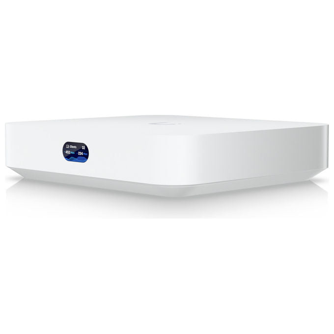 Ubiquiti UCG-MAX-EU Cloud Gateway Max Router Controller di Rete 4 Porte Ethernet LAN 1000 Mbit-s 512 GB SSD 3072 MB DDR4 colore Bianco