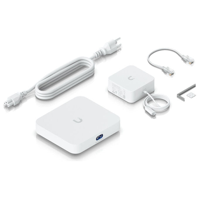 Ubiquiti UCG-MAX-EU Cloud Gateway Max Router Controller di Rete 4 Porte Ethernet LAN 1000 Mbit-s 512 GB SSD 3072 MB DDR4 colore Bianco